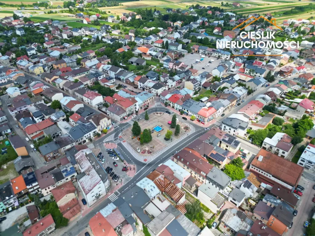 Skała rynek z lotu ptaka dron