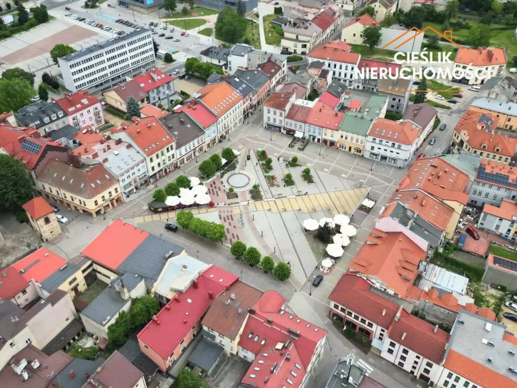 Chrzanów rynek z drona